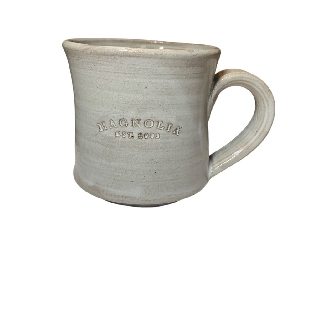 Magnolia Market Handmade Ceramic Black Oak Art Coffee Tea Mug Studio Pottery